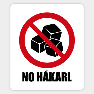 NO HAKARL (Hákarl) or fermented shark - Anti series - Nasty smelly foods - 22B Sticker